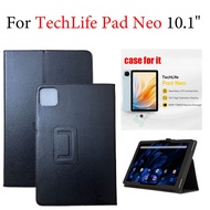For TechLife Pad Neo 10.1'' Leather PU Cover with Stand TechLife PadNeo High Quality Tablet Case
