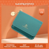 MATEYOYO Dompet Wanita Pemegang Kartu Fashion Sederhana Dompet Wanita Pendek Dompet Wanita Tas Uang 