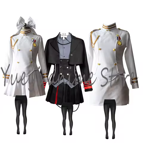 Women's Cosplay IJN Takao Atago Costume white uniform dress Suit Halloween Carnival Party cos----- c