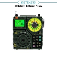 Retekess TR112 Portable FM Radio Ham Radio Rechargeable Bluetooth Radio Digital Display Wireless Spe
