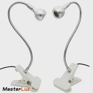 MasterLuz G25 USB型夾式LED小夜燈/閱讀燈(1入)亮銀白光