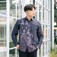 KEMEJA My Aksa Batik Men's Long Shirt with Bentley Barbara Lining