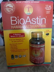 美國BioAstin 夏威夷蝦青素/蝦紅素 12毫克 120 粒軟膠囊