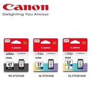 Canon Original Genuine PG47 CL57 CL57s Ink Cartridge for E400 E410 E460 E470 E480 E3170 E4270 E3170 E3177 47 57