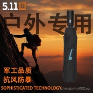511Extra Large Umbrella140Fully Automatic Folding Reinforced Windproof Dual-use Black Coating Sunsha