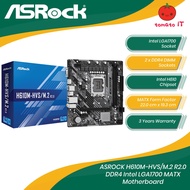 ASROCK H610M-HVS/M.2 R2.0 DDR4 Intel LGA1700 MATX Motherboard