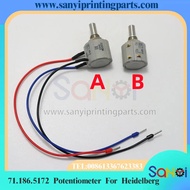1 Piece Heidelberg Potentiometer 71.186.5171 71.186.5172 G2.165.1661 For CD102 SM102 SM74 Printing M