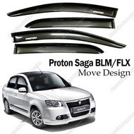 Air Press Window Door Visor Wind Deflector Kening Tingkap Kereta Accessories Car Acc for Saga BLM / 