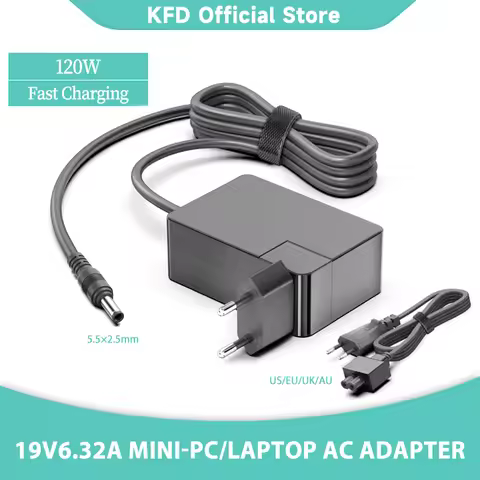 19V 6.32A 120W AC Adapter for Mini PC Power Intel NUC 11 NUC11PAHi5 NUC11PAHi7 NUC11TNHi5 NUC11TNHi7
