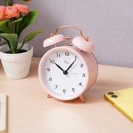 Arthome Twin Bell Alarm 10.5 Cm Alarm Clock - Rose Gold