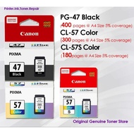 CANON PG-47 BLACK CL-57 COLOR for Canon E400/ E410/ E460/ E470/ E480/ E3170 Pixma Printer