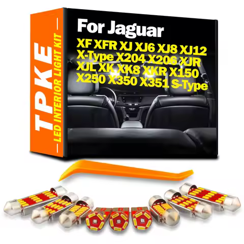 Interior LED Light Kit For Jaguar XF XFR XJ XJ6 XJ8 XJ12 X-Type X204 X206 XJR XJL XK XK8 XKR X150 X2
