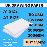 Drawing Paper A1/ A2 (110/135/165/200/300gsm) Thick Painting Paper