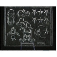 26.5*36cm Baby moon star partyJelly/chocolate mould