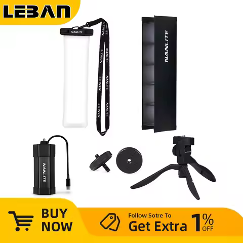 Nanlite PavoTube II 6C Light Accessories Waterproof Bag Eggcrate Softbox Honeycomb Grid Remote Contr
