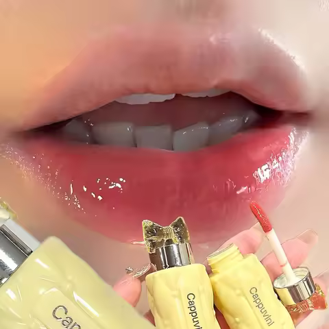 Mirror Gloss Lip Glaze Moisturizing Hydrating Liquid Lip Gloss Light Makeup Glassy Pout Tinted Glow 