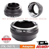 FOTGA Adapter Ring Lens Pentax PK to Body Camera NEX Sony E Mount A7 A7R A7S A7 Mark 1 II III IV A7i