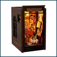 Book Nook Kits for Adults Wooden Miniature Book Nook Kits Educational Book Nook Model Building Kit f