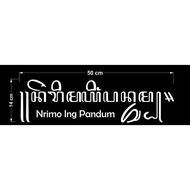 Nrimo ig pandum car cutting sticker