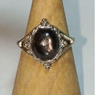 Hyperstene Lucky-stone Big Oval Adjustable Ring