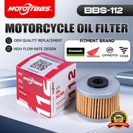 Motorcycle Oil Filter BBS-112 For HONDA CM300 CBR250R CBR300R CB300F/KAWASAKI KLX