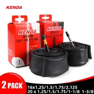 2Pcs KENDA Bicycle Inner Tube 20x1.25/1.75 Schrader Presta Butyl Rubber MTB Bike Tube Inner Tyre Bic