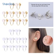 [Shamjina] 10 X Non Pierced Clip Earring Converter Jewelry Making Earring Findings Metal DIY Painles