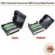 DB25 Terminal Connector With Male Cover Female/ 25 Pin Terminal/