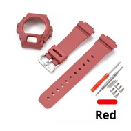 Strap + Case for Casio G-SHOCK DW-6900 DW-6600 DW-6930 DW-3230 Replacement TPU Resin Protective Shel