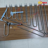 SINGLE U heat bar for pho pot, porridge pot, steamer 220v/500w/700w/1kw/1.5kw/2kw/2.5kw/3kw 304 stai