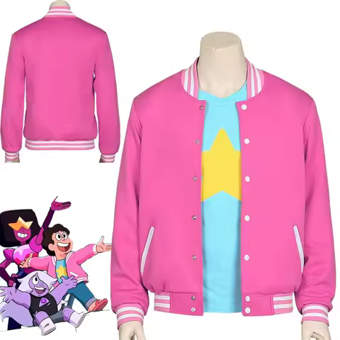 HOT Movie Steven Universe Quartz cosplay Men Baseball uniform Unisex Coat T-Shirt Jacket Tee Top T S