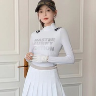 [Master Bunny] Golf Ladies Top Comfortable Slim-fit Round Neck T-shirt All-match Slimmer Look Breath