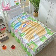 Mền vải mát cho bé mềm mát Katina House 1m2x1m5 chất lụa mát lạnh phù hợp cho bé mang đi học