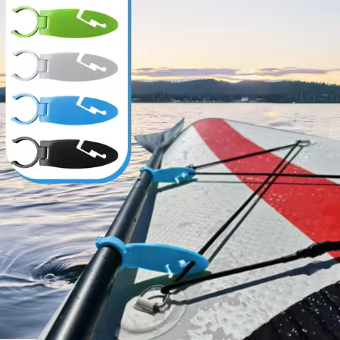 2pcs Stand Up Paddle Board Clips Double Padel Board Holder Expandable Fixing Clamps for Kayaking