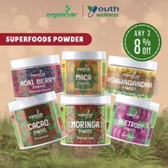 Organicule Superfood Cacao | Maca | Acai Berry | Ashwagandha | Moringa | Beetroot | Ginger | Turmeric | Lion's Mane