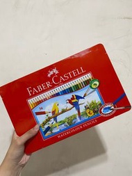 Faber Castell 寓教於樂紅色系列水性色鉛筆36色鐵盒 台灣輝柏