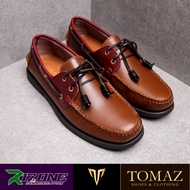 TOMAZ C999B / C328 BOATSHOES Genuine Leather [Camel/Wine] [Brown] Original [New] Ready Stocks