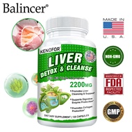 kenofor Liver Cleanse and Detox Supplement - With Milk Thistle Extract - Supports Healthy Liver Function - 120 Capsules