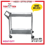TIEN TIEN Stainless Steel 2 Tier Trolley (SS025) SS/TR