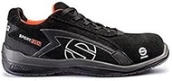 SPARCO 0751641NRNR Safety Shoes, SPORT EVO, Size 41, Color Black