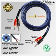 SPL AUDIO CS-225 - Kabel audio speaker profesional 2x Jack BANANA to 2x Jack BANANA -