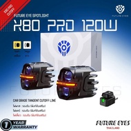FUTURE EYES X80 PRO 120 Watts Pass Light Turn Signal Horn 1 Year From THAILAND
