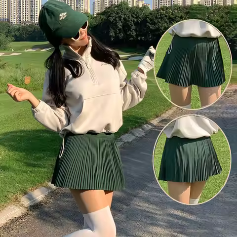 New Multi Reason Golf Skirt for Women High Waist Pleated Skorts Ladies Golf Wear A-lined Sports Caus