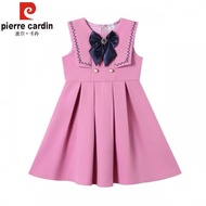11💕 Pierre Cardin（pierre cardin）Girls' Dress Autumn and Winter New Children's Woolen Skirt Suit Fashionable Stylish Medi