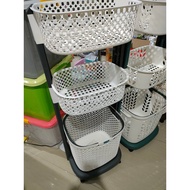 Rovega 3-tier laundry BASKET 100% Original Guarantee Laundry BASKET/ Clothes BASKET Rack/ 3-tier Lau