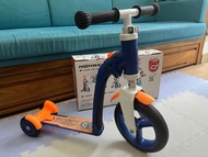 奧地利SCOOT &amp; RIDE HIGHWAYBABY+ 2合1幼兒滑步滑板車 (1 歲以上) (3 輪) 藍色/橙色