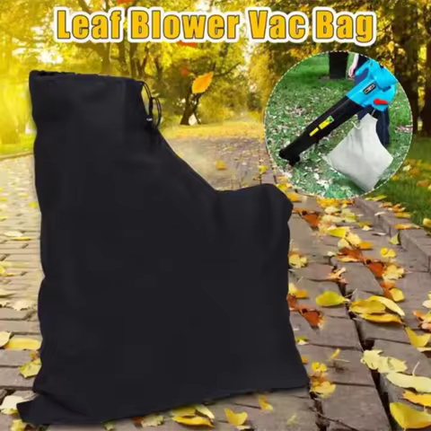 Leaf Blower Bag Drawstring Design Oxford Cloth Leaf Blower Collection Bag Large Capacity Zippered fo