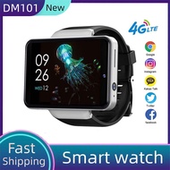 2024 New DM101 4G LTE Android Men Smart Watch 2.41Inch Full Touch Screen 3GB RAM 32GB ROM 8MP Camera 2080mAh GPS Bluetooth Face ID Smartwatch For Android IOS