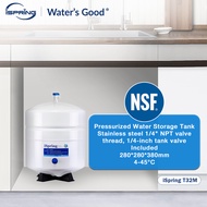iSpring T32M การรับรอง NSF ถังแรงดัน Universal แรงดันน้ำถังกับบอลวาล์วสปริง เหมาะสำหรับ Reverse Osmo