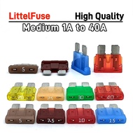5PCS New Littelfuse 287 Medium Blade fuse 32V Motorcycle Truck ATC Fuse 1A 2A 3A 4A 5A 7.5A 10A 15A 
